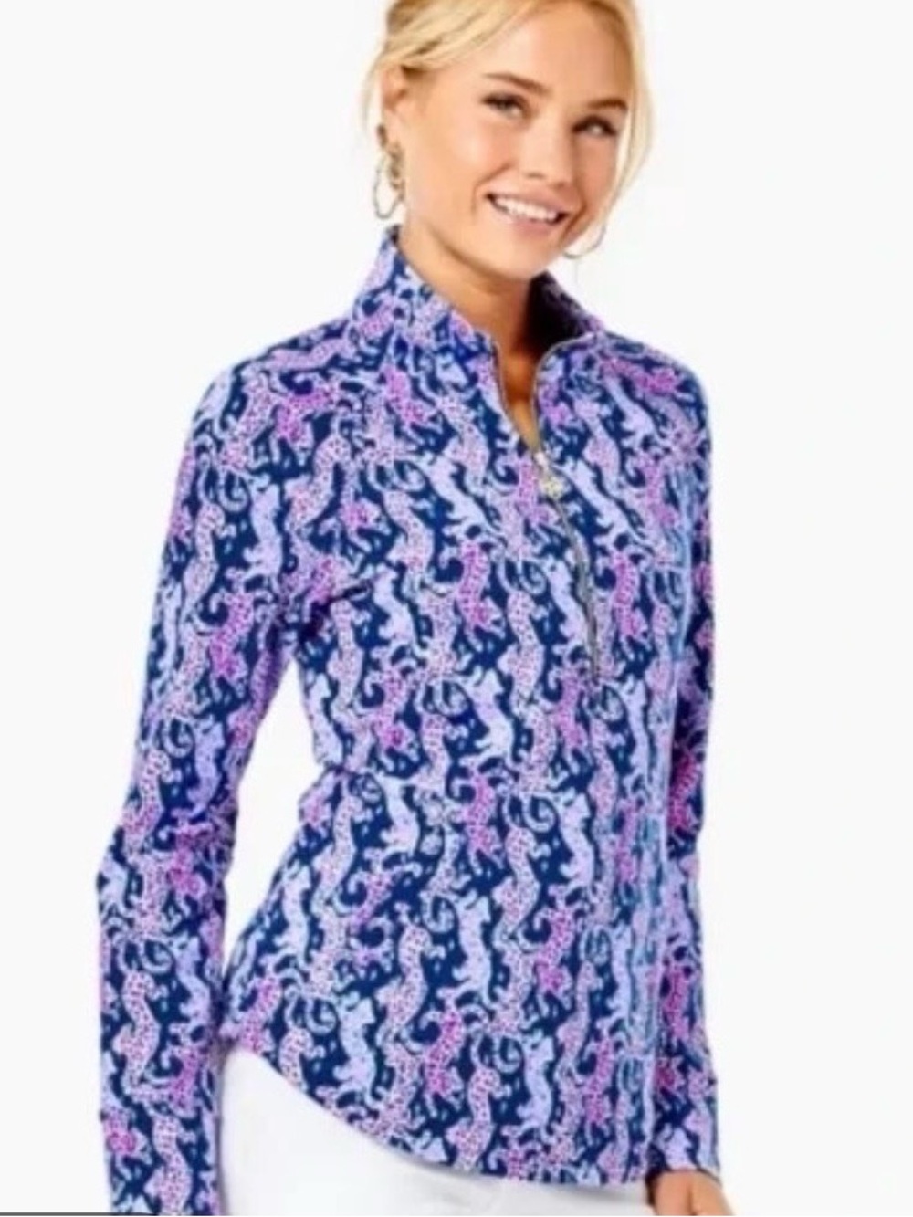 Lilly Pulitzer Skipper Popover Half Zip - Size M